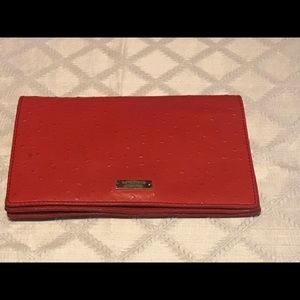 Coral Kate spade clutch